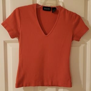 NEW YORK & COMPANY 100 % COTTON SHORT SLEEVES T-SHIRT